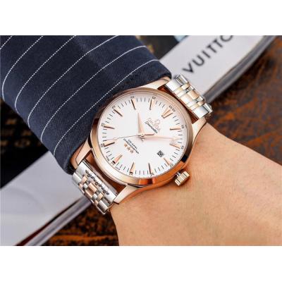 Replica Seamaster A21j Automatic Movement Mens Watch White Dial Two Tone Yellow Gold B E226