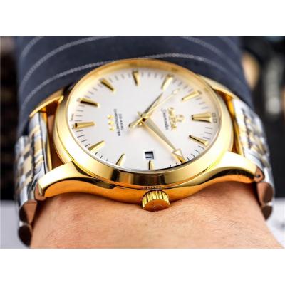 Replica Seamaster A21j Automatic Movement Mens Watch White Dial Two Tone Yellow Gold B E226