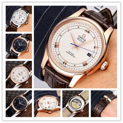 Replica De Ville Japan Miyota 8215 Automatic Movement Mens Watch White Dial Leather Strap E227