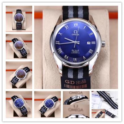 Replica De Ville Japan Miyota 8215 Automatic Movement Mens Watch Blue Dial Nylon Strap E230