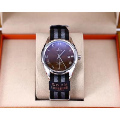 Replica De Ville Japan Miyota 8215 Automatic Movement Mens Watch Blue Dial Nylon Strap E230