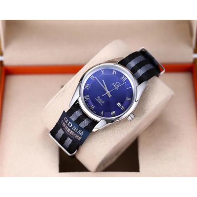 Replica De Ville Japan Miyota 8215 Automatic Movement Mens Watch Blue Dial Nylon Strap E230