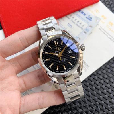 Replica Seamaster Japan Miyota 8215 Automatic Movement Mens Watch Black Dial Stainless Steel A E237