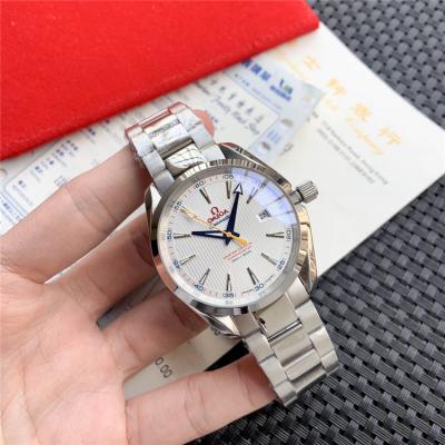 Replica Seamaster Japan Miyota 8215 Automatic Movement Mens Watch White Dial Stainless Steel B E237