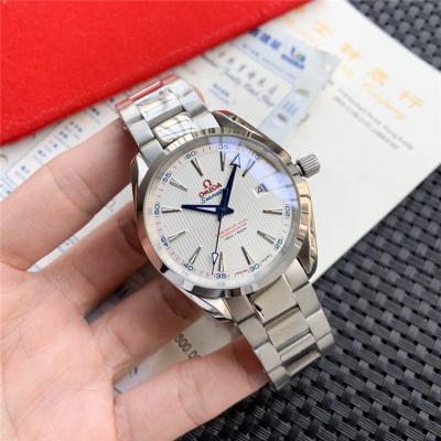 Replica Seamaster Japan Miyota 8215 Automatic Movement Mens Watch White Dial Stainless Steel B E237