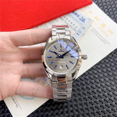 Replica Seamaster Japan Miyota 8215 Automatic Movement Mens Watch White Dial Stainless Steel B E237