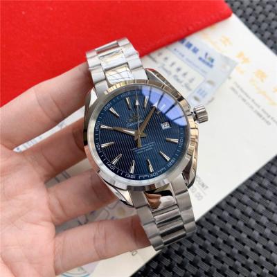 Replica Seamaster Japan Miyota 8215 Automatic Movement Mens Watch Blue Dial Stainless Steel C E237