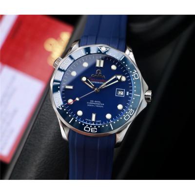 Replica Seamaster A21j Automatic Movement Mens Watch Blue Dial Rubber Strap E239