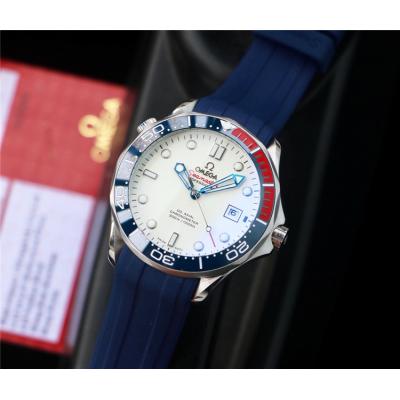 Replica Seamaster A21j Automatic Movement Mens Watch Blue Dial Rubber Strap E239