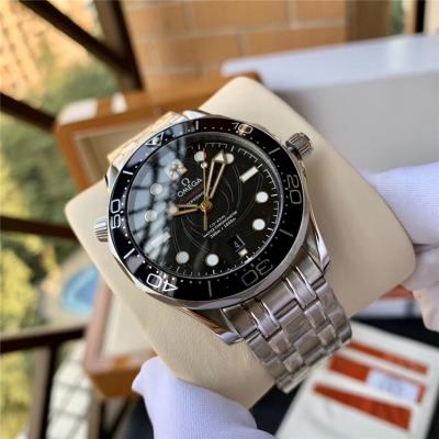 Replica Seamaster A21j Automatic Movement Mens Watch Black Dial Stainless Steel A E250