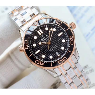 Replica Seamaster Japan Miyota 8215 Automatic Movement Mens Watch Black Dial Stainless Steel A E265