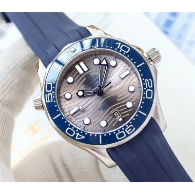 Replica Seamaster Japan Miyota 8215 Automatic Movement Mens Watch White Dial Rubber Strap B E265