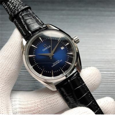 Replica Specialities A21j Automatic Movement Mens Watch Blue Dial Leather Strap A E275