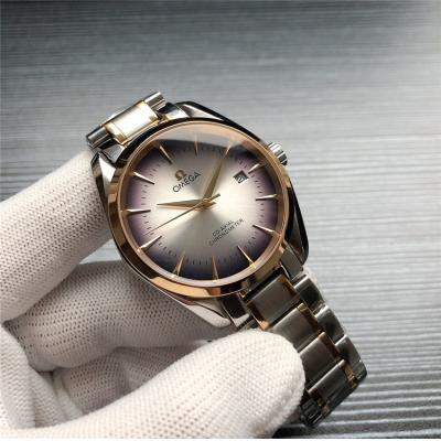 Replica Specialities A21j Automatic Movement Mens Watch Blue Dial Two Tone Yellow Gold B E275