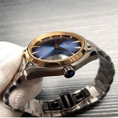 Replica Specialities A21j Automatic Movement Mens Watch Blue Dial Two Tone Yellow Gold B E275