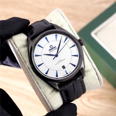 Replica Seamaster A21j Automatic Movement Mens Watch Blue Dial Leather Strap B E278