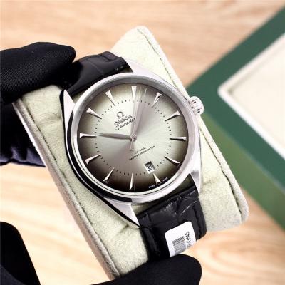 Replica Seamaster A21j Automatic Movement Mens Watch White Dial Leather Strap C E278