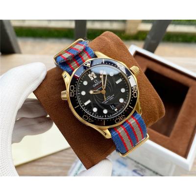 Replica Seamaster 8800 Automatic Movement Mens Watch Black Dial Nylon Strap E281