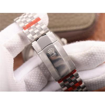 EWF Datejust 36 126234 A3235 Automatic Unisex Watch Fluted Bezel Gray Stick 904L SS Jubilee Bracelet Best Edition