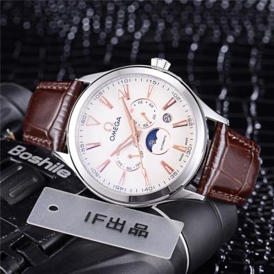 Replica Specialities A21j Automatic Movement Mens Watch White Dial Leather Strap A E288