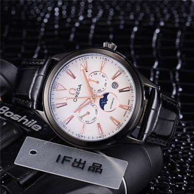 Replica Specialities A21j Automatic Movement Mens Watch White Dial Leather Strap A E288