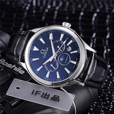 Replica Specialities A21j Automatic Movement Mens Watch Blue Dial Leather Strap B E288