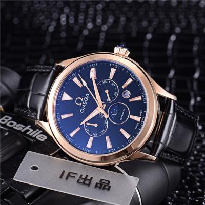 Replica Specialities A21j Automatic Movement Mens Watch Blue Dial Leather Strap B E288