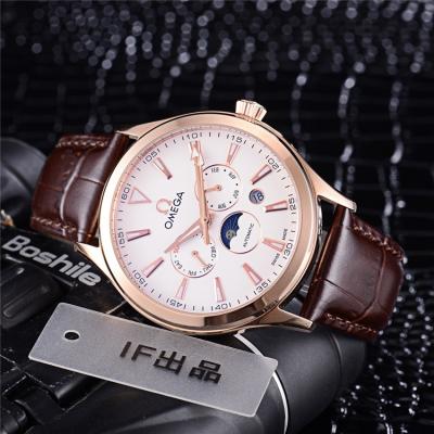 Replica Specialities A21j Automatic Movement Mens Watch Blue Dial Leather Strap B E288