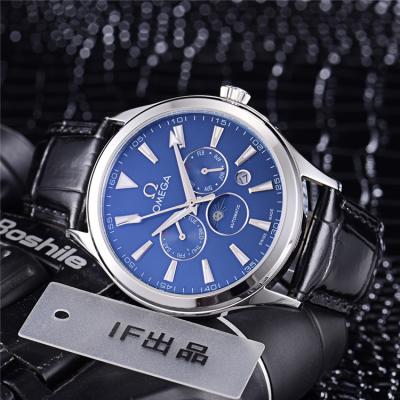 Replica Specialities A21j Automatic Movement Mens Watch Blue Dial Leather Strap B E288