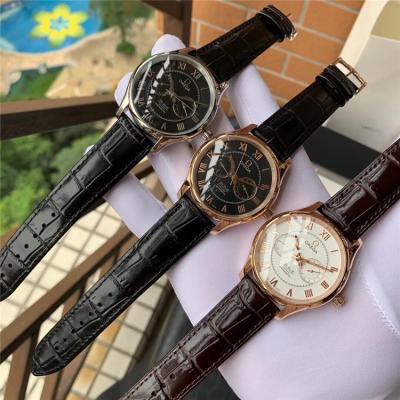 Replica De Ville A21j Automatic Movement Mens Watch Black Dial Two Tone Rose Gold E290