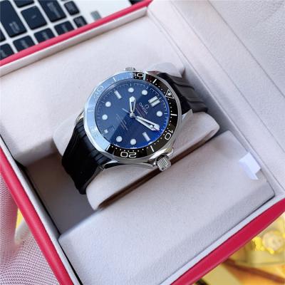 Replica Seamaster 8500 Automatic Movement Mens Watch Blue Dial Rubber Strap E292