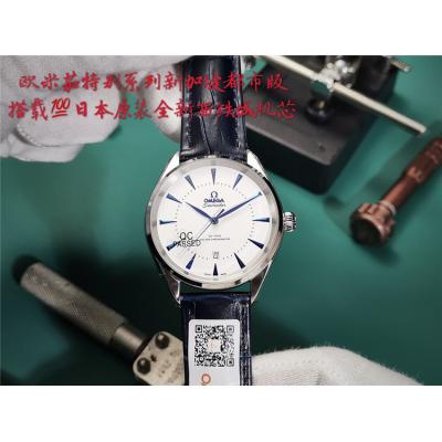 Replica Specialities Japan Miyota 8215 Automatic Movement Mens Watch Blue Dial Leather Strap E307