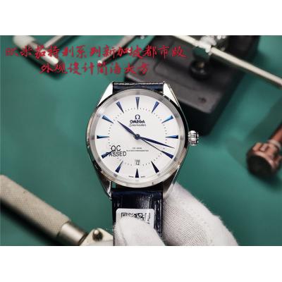 Replica Specialities Japan Miyota 8215 Automatic Movement Mens Watch Blue Dial Leather Strap E307