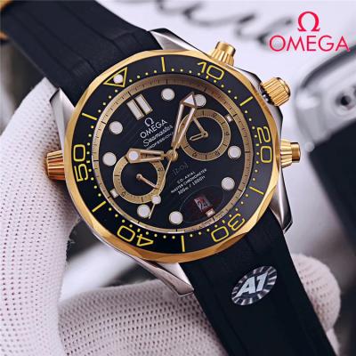 Replica Seamaster A21j Automatic Movement Mens Watch Black Dial Rubber Strap A E308