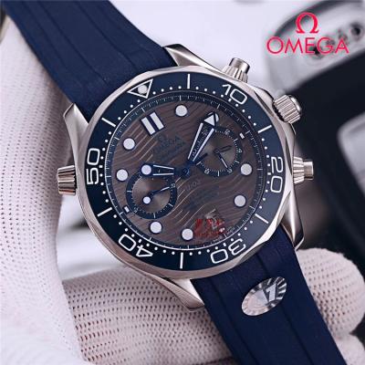 Replica Seamaster A21j Automatic Movement Mens Watch Black Dial Rubber Strap A E308