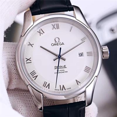 Replica De Ville Japan Miyota 8215 Automatic Movement Mens Watch Black Dial Stainless Steel E315