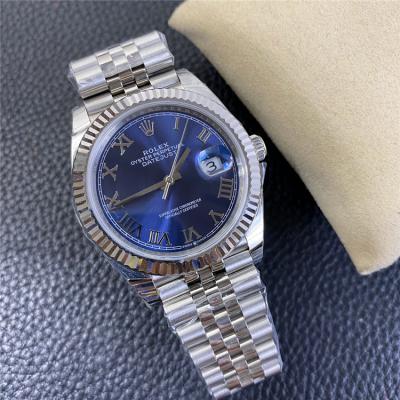 EWF Datejust 36 126234 A3235 Automatic Unisex Watch Fluted Blue Dial Silver Roman 904L SS Jubilee Bracelet Best Edition