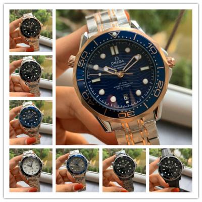 Replica Seamaster A21j Automatic Movement Mens Watch Blue Dial Two Tone Rose Gold E347