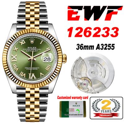 EWF Datejust 36 126233 A3235 Automatic Unisex Watc...