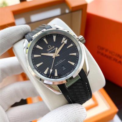 Replica Seamaster 8900 Automatic Movement Mens Watch Black Dial Rubber Strap B E352