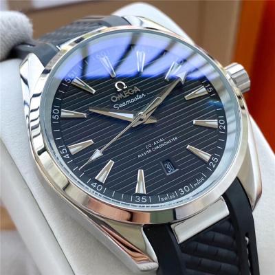 Replica Seamaster 8900 Automatic Movement Mens Watch Black Dial Rubber Strap B E352