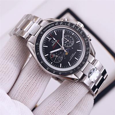 Replica Speedmaster A21j Automatic Movement Mens Watch White Dial Two Tone Rose Gold A E368