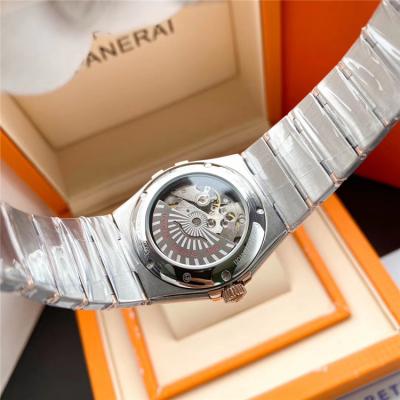 Replica Constellation A21j Automatic Movement Mens Watch Silver Dial Diamonds Case Two Tone Rose Gold B E373