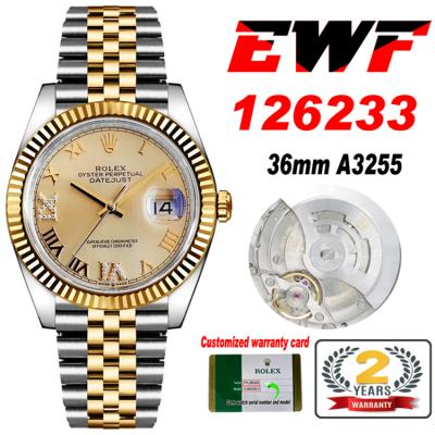 EWF Datejust 36 126233 A3235 Automatic Unisex Watc...