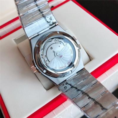 Replica Constellation Japan Miyota 8215 Automatic Mens Watch Silver Dial Diamonds Case Stainless Steel A E379