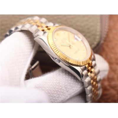 EWF Datejust 36 126233 A3235 Auto Unisex Watch Two Tone YG Champagne Dimamond 904L Jubilee Bracelet Best Best Edition