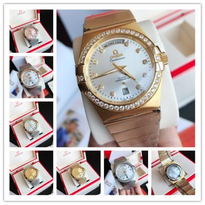 Replica Constellation Japan Miyota 8215 Automatic Mens Watch Silver Dial Yellow Gold D E379