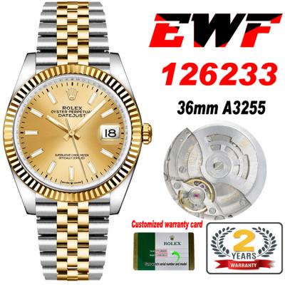 EWF Datejust 36 126233 A3235 Automatic Unisex Watc...