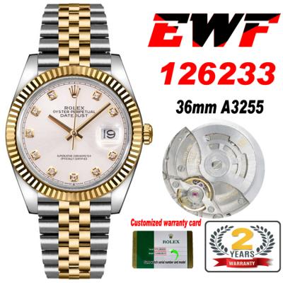 EWF Datejust 36 126233 A3235 Automatic Unisex Watc...