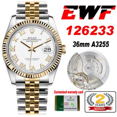 EWF Datejust 36 126233 A3235 Automatic Unisex Watc...